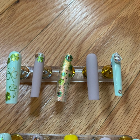 Shamrock ☘️Spring Time Xl Nails - Picture 3 of 9